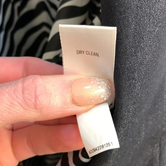 Dana Buchman Denim Look Navy Zip Front Jacket - size 10 - Picture 7 of 8